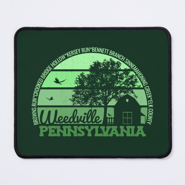 Item preview, Weedville Pennsylvania Sunset Retro Vintage Local Pride Logo designed and sold by CRHPOD20.