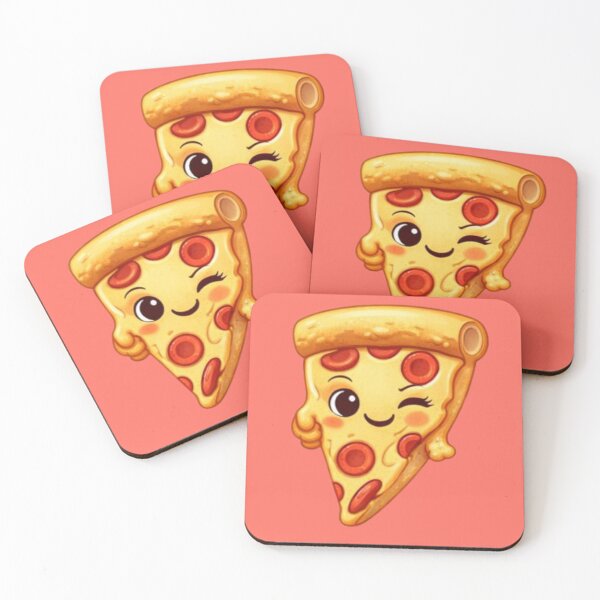 Item preview, Kawaii Pizza Character Sticker & Merch designed and sold by MeghannsMinimalMeals.