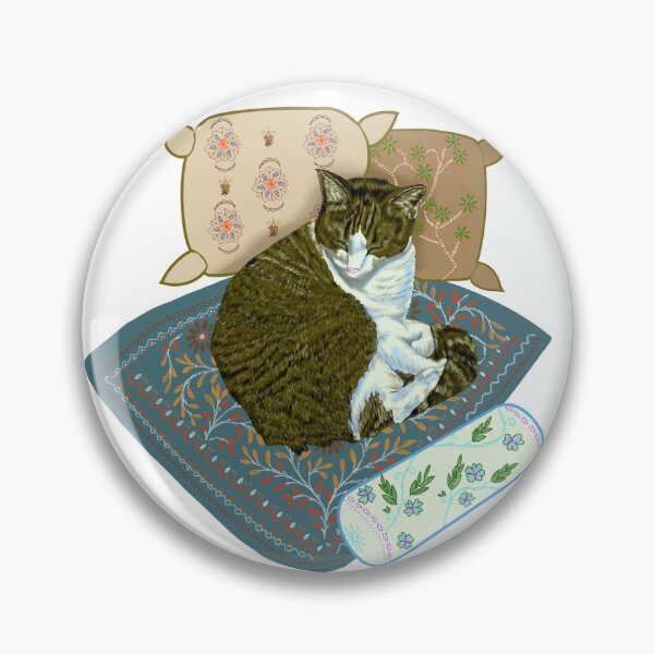 Item preview, Rest Is Healing Cat Sticker designed and sold by Ibnat Ali.