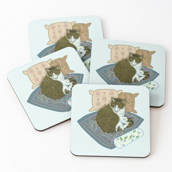 Item preview, Rest Is Healing Cat Sticker designed and sold by Ibnat Ali.