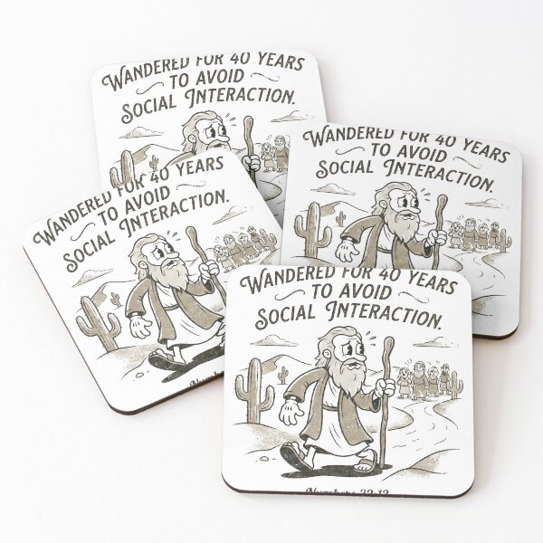 Item preview, Funny Moses Introvert Wandered 40 Years designed and sold by AdyKurniawan.