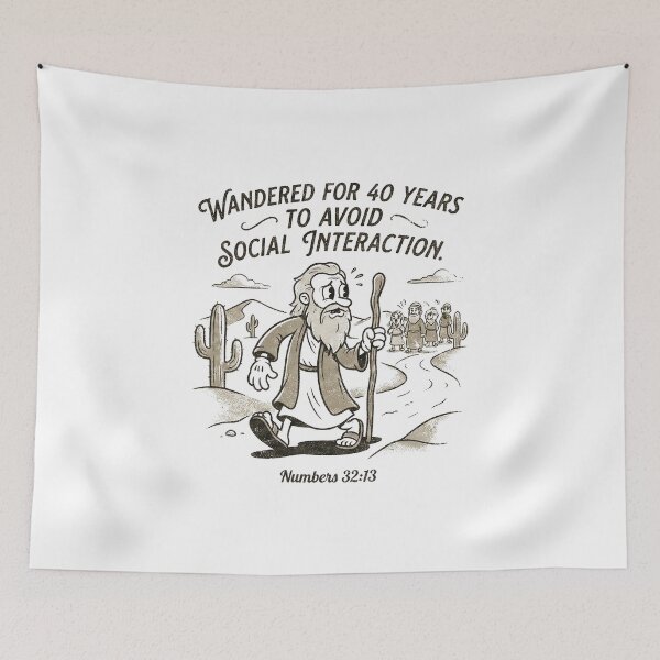 Item preview, Funny Moses Introvert Wandered 40 Years designed and sold by AdyKurniawan.