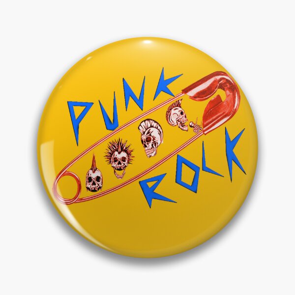 Item preview, PUNK ROCK PIN-SKULLS! designed and sold by skeletons-lair.