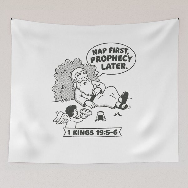 Item preview, Elijah Nap First Prophecy Later Funny Bible Verse designed and sold by AdyKurniawan.