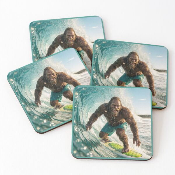 Item preview, Bigfoot Catches a Big Wave designed and sold by Tridentulus.