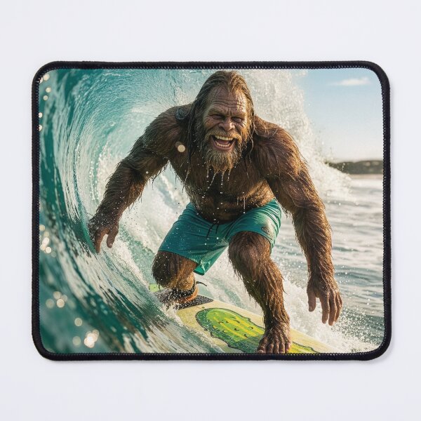 Item preview, Bigfoot Catches a Big Wave designed and sold by Tridentulus.