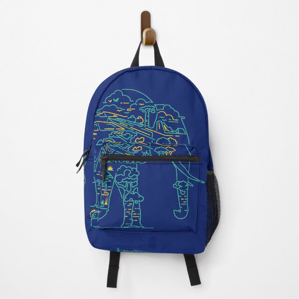 Item preview, concept of animal reserve or world elephant day campaign, graphic of elephant shape with Africa forest element inside designed and sold by NiamLab.