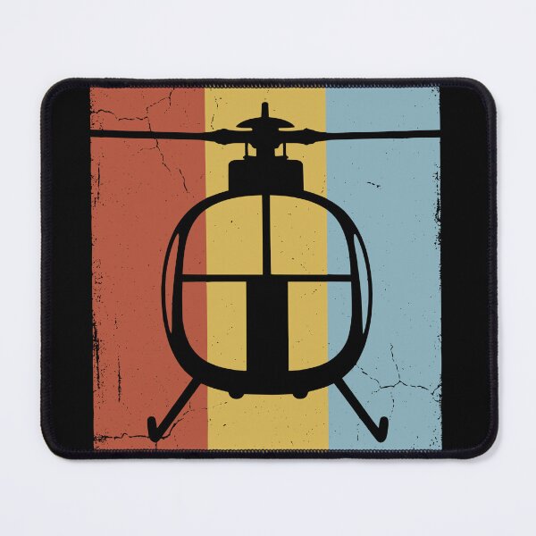 Item preview, Retro Vintage Helicopter - Distressed 70s Style Aviation Pilot Art designed and sold by Imaginationbeyond.