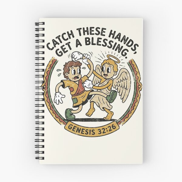 Item preview, Jacob Wrestling Angel Vintage Cartoon designed and sold by AdyKurniawan.
