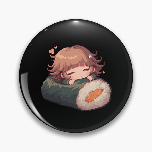 Item preview, Chihiro Fujisaki Danganronpa Chibi Kawaii Sushi Anime Girl designed and sold by CarlosBender.