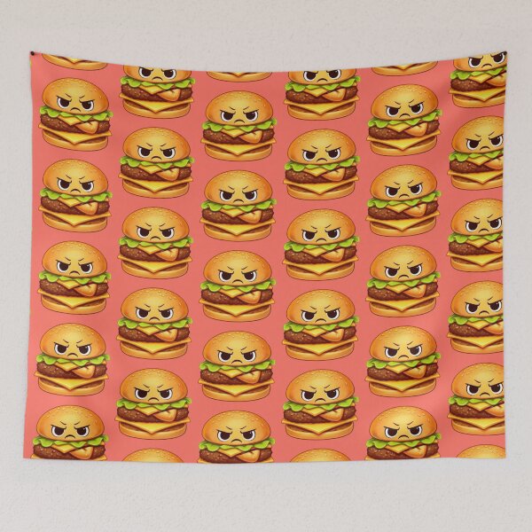 Item preview, Kawaii Burger Character Sticker & Merch designed and sold by MeghannsMinimalMeals.