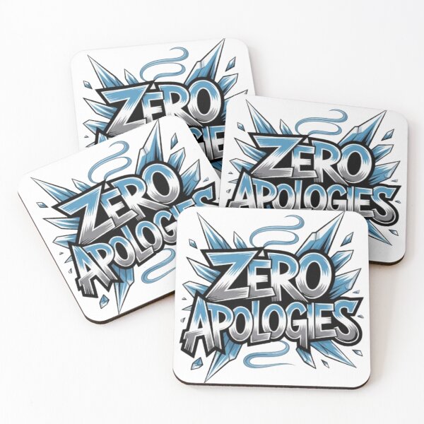 Item preview, Zero Apologies Bold Graffiti Typography Design designed and sold by NewUSShop.