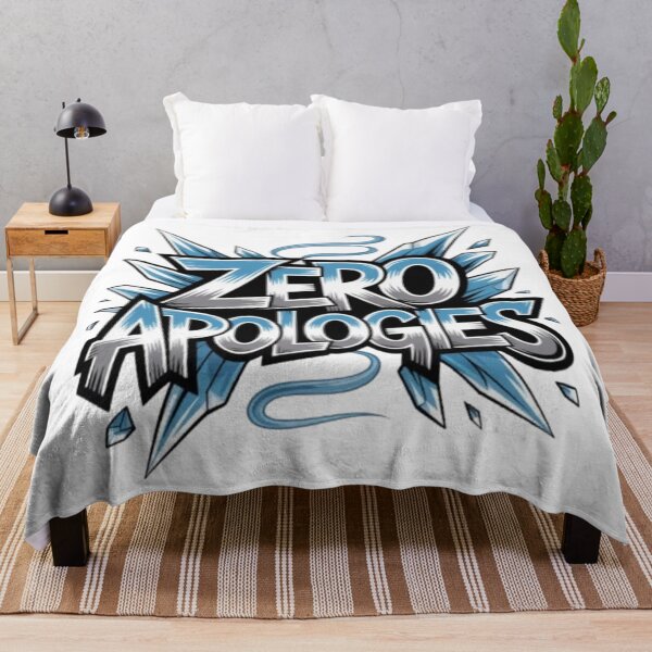 Item preview, Zero Apologies Bold Graffiti Typography Design designed and sold by NewUSShop.