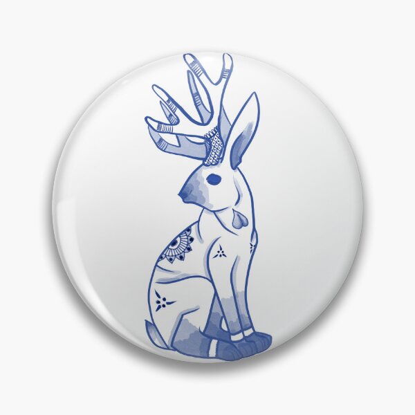 Artikelvorschau, Porzellan-Jackalope entworfen und verkauft von EphemeraFibers.