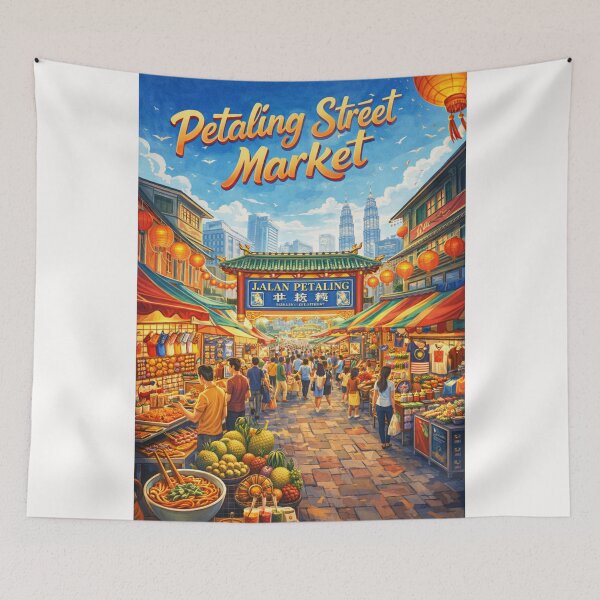 Item preview, Petaling Street Market – Chinatown Kuala Lumpur designed and sold by Places On Earth.