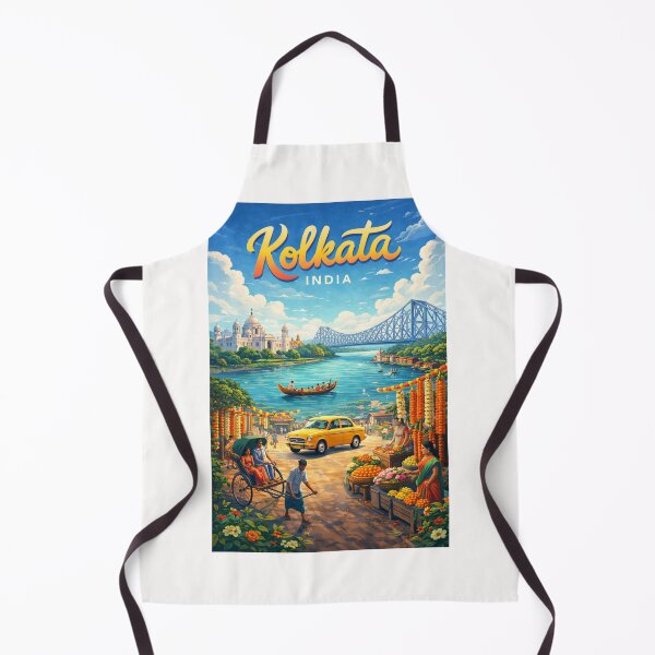 Item preview, Kolkata – Howrah Bridge and Victoria Memorial designed and sold by Places On Earth.