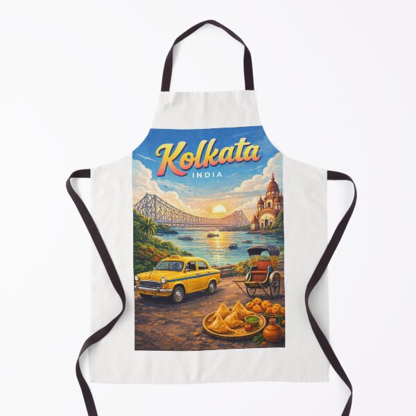 Item preview, Kolkata – Sunset by the Ganges and Howrah Bridge designed and sold by Places On Earth.