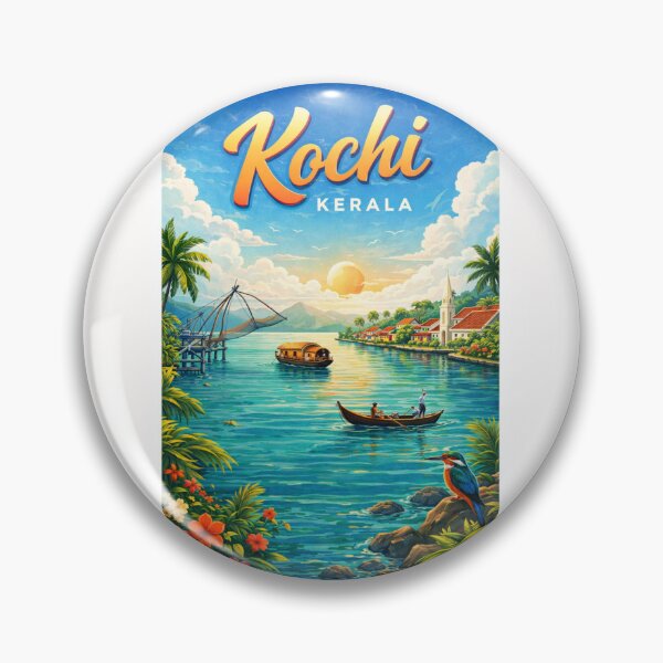 Item preview, Kochi – Backwaters and Chinese Fishing Nets, Kerala designed and sold by Places On Earth.