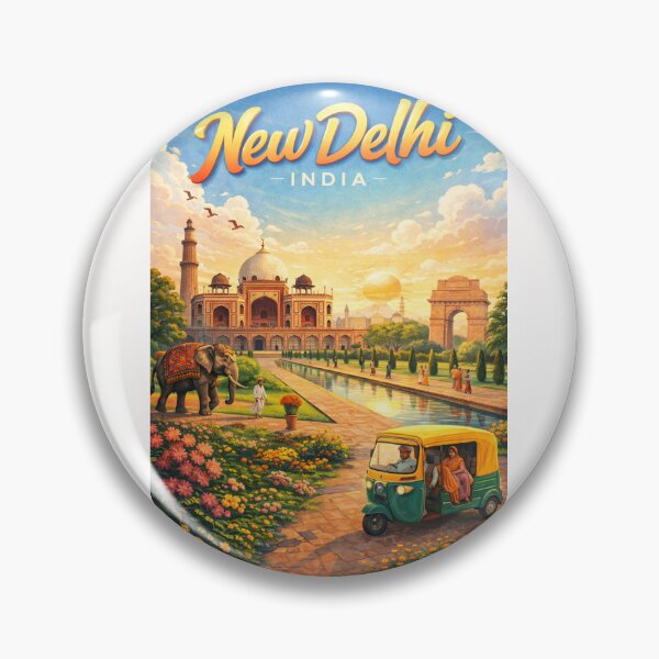 Item preview, New Delhi – Humayun’s Tomb, India Gate and Qutub Minar designed and sold by Places On Earth.