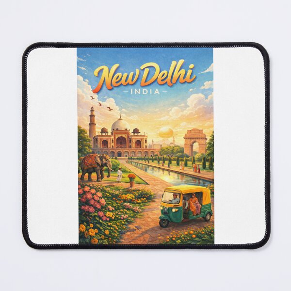 Item preview, New Delhi – Humayun’s Tomb, India Gate and Qutub Minar designed and sold by Places On Earth.