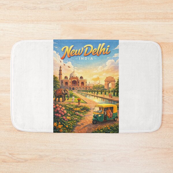 Item preview, New Delhi – Humayun’s Tomb, India Gate and Qutub Minar designed and sold by Places On Earth.