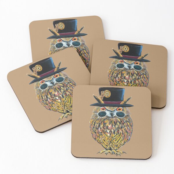 Item preview, Owl Top Hat Sunglasses Bird Painting Talons Funny designed and sold by oz10.