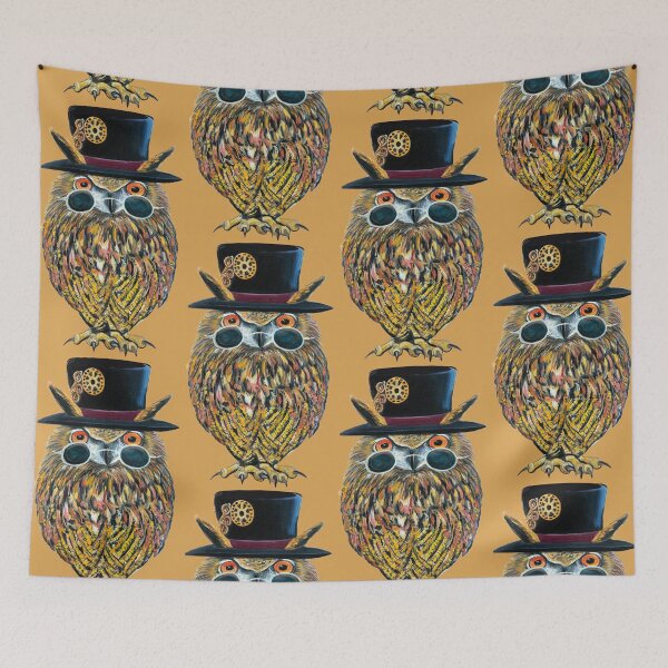 Item preview, Owl Top Hat Sunglasses Bird Painting Talons Funny designed and sold by oz10.