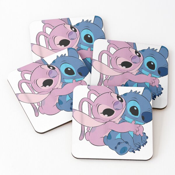 Item preview, Valentina Lilo & Stitch Cute Angel & Stitch Funny Hugging Chest Logo designed and sold by Asteeinspace.
