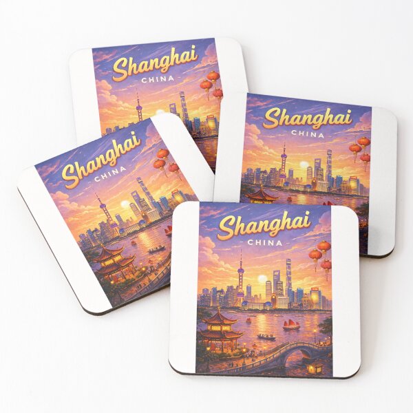 Item preview, Sunset Splendor over The Bund Skyline, Shanghai, China designed and sold by Places On Earth.
