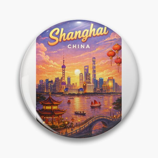 Item preview, Sunset Splendor over The Bund Skyline, Shanghai, China designed and sold by Places On Earth.