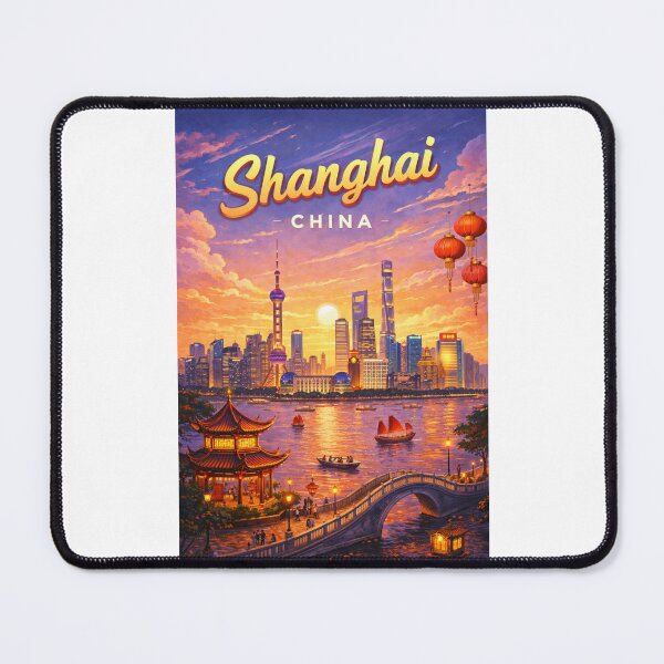 Item preview, Sunset Splendor over The Bund Skyline, Shanghai, China designed and sold by Places On Earth.