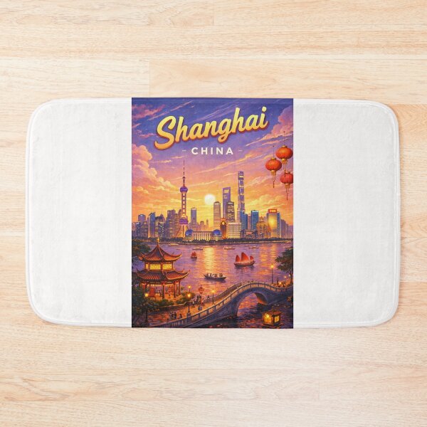 Item preview, Sunset Splendor over The Bund Skyline, Shanghai, China designed and sold by Places On Earth.