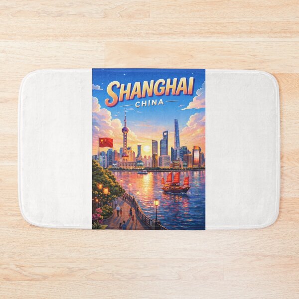 Item preview, Twilight Reflections on Pudong Skyline, Shanghai, China designed and sold by Places On Earth.