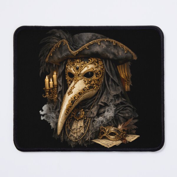 Item preview, Venetian Plague Doctor – Baroque Gothic Mask designed and sold by Mouraludia.