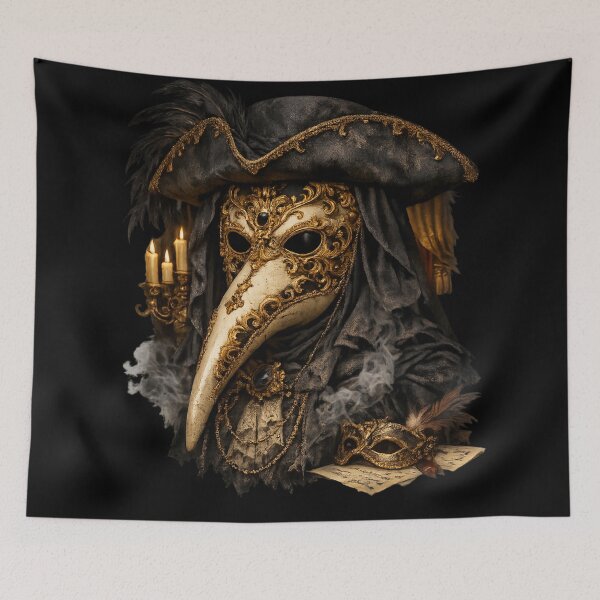 Item preview, Venetian Plague Doctor – Baroque Gothic Mask designed and sold by Mouraludia.