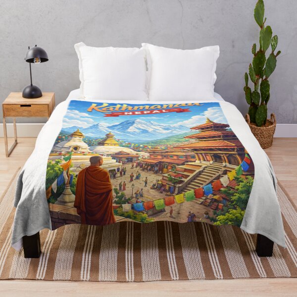 Item preview, Sacred Peaks and Stupas in Kathmandu Valley, Nepal designed and sold by Places On Earth.