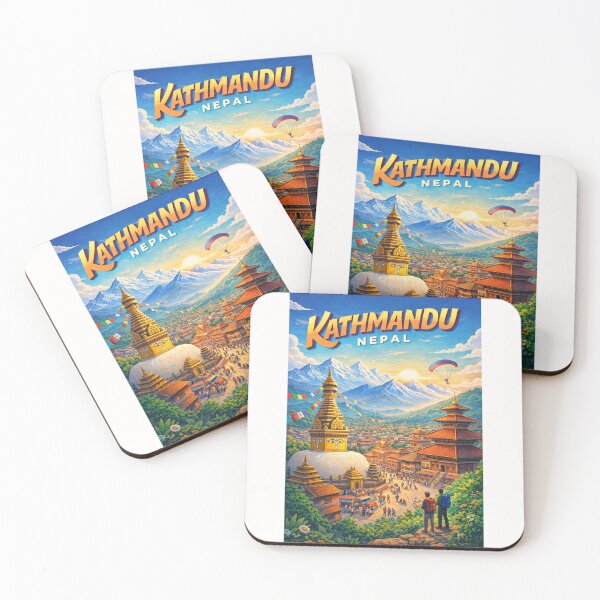 Item preview, Himalayan Horizon Over Boudhanath and Patan in Kathmandu, Nepal designed and sold by Places On Earth.