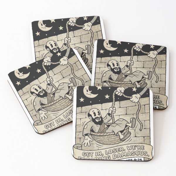 Item preview, Retro Saint Paul Damascus Escape Cartoon designed and sold by AdyKurniawan.