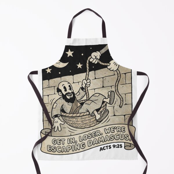 Item preview, Retro Saint Paul Damascus Escape Cartoon designed and sold by AdyKurniawan.