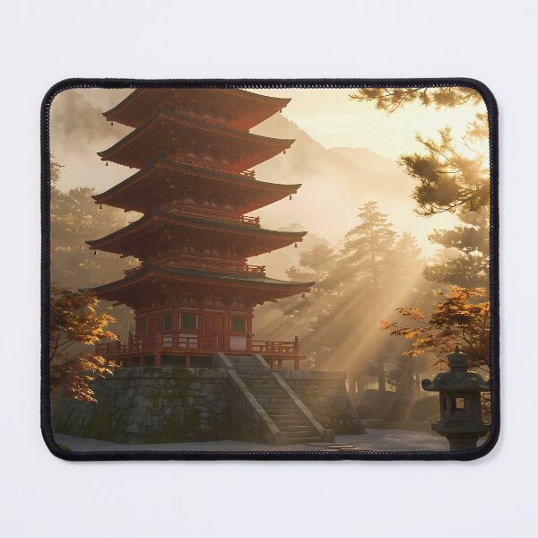 Item preview, Japanese Pagoda in Golden Light designed and sold by 7She.