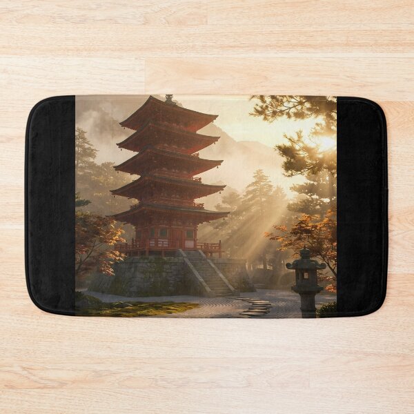 Item preview, Japanese Pagoda in Golden Light designed and sold by 7She.