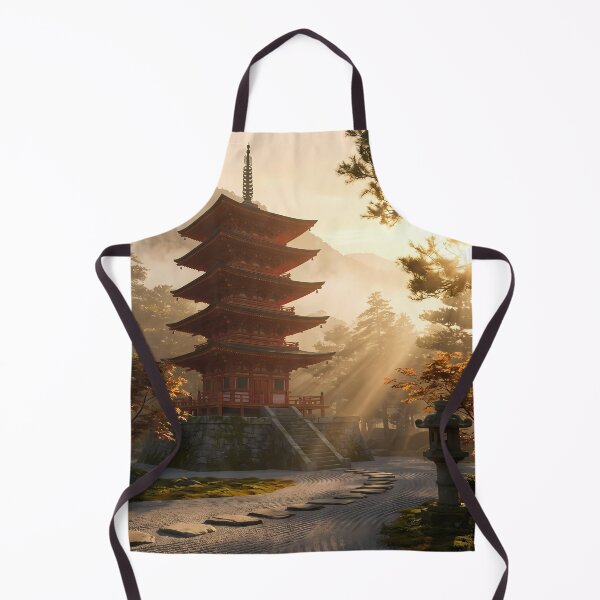 Item preview, Japanese Pagoda in Golden Light designed and sold by 7She.