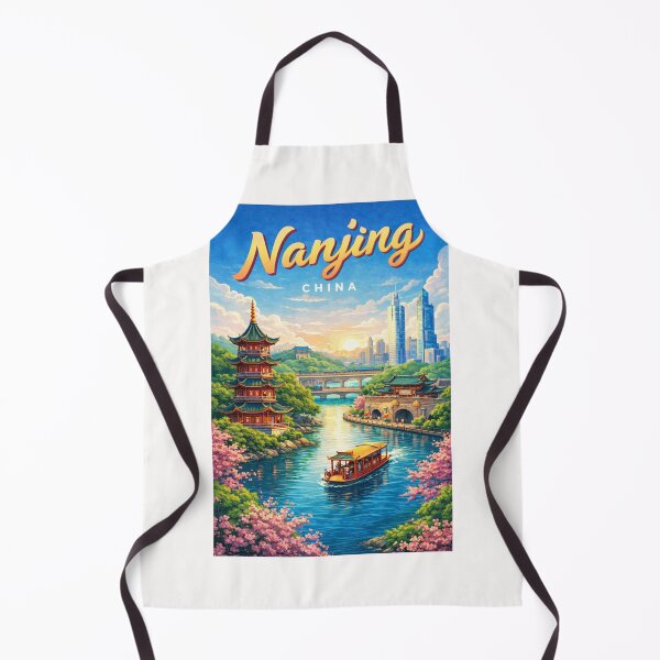 Item preview, Spring Blossoms and River Temples in Nanjing, Jiangsu designed and sold by Places On Earth.