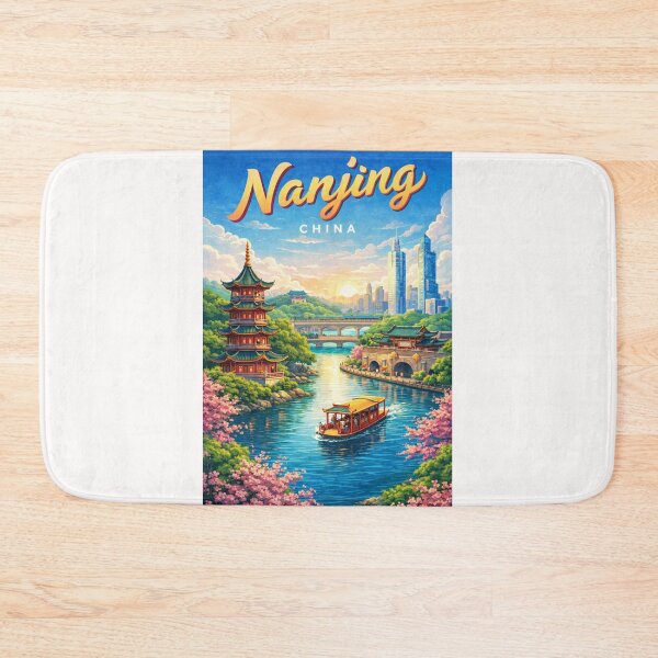 Item preview, Spring Blossoms and River Temples in Nanjing, Jiangsu designed and sold by Places On Earth.