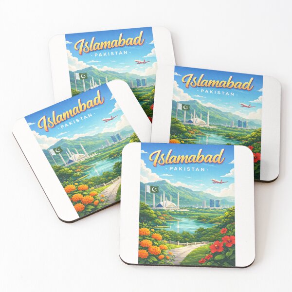 Item preview, Verdant Vista of Faisal Mosque and Margalla Hills, Islamabad designed and sold by Places On Earth.