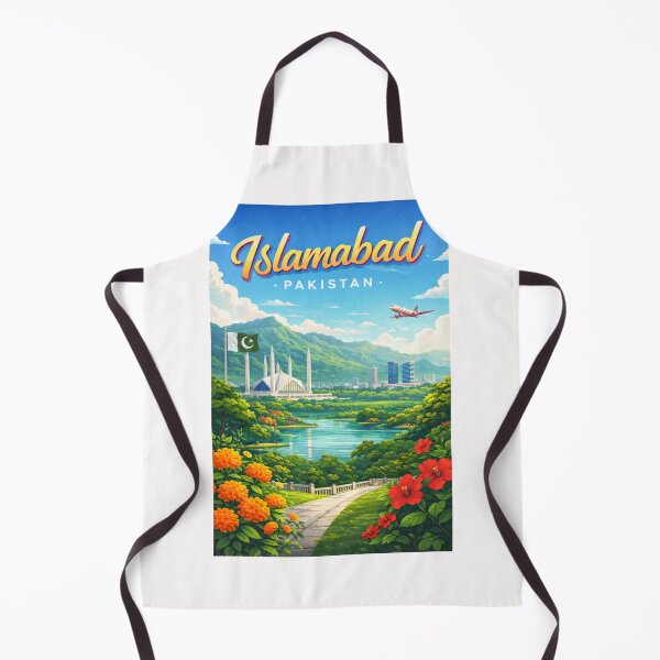 Item preview, Verdant Vista of Faisal Mosque and Margalla Hills, Islamabad designed and sold by Places On Earth.