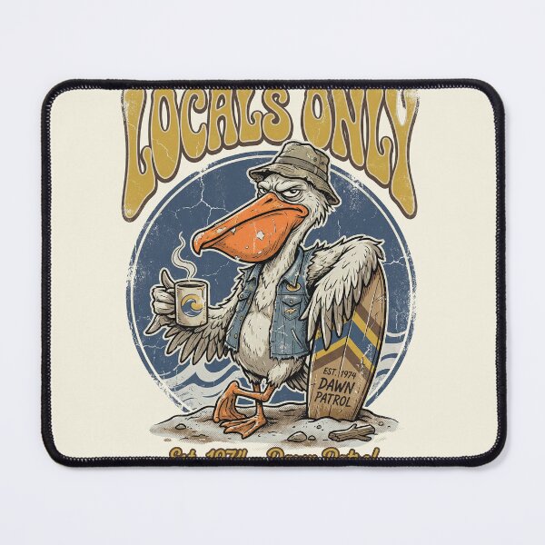 Item preview, Grumpy Pelican Surf Club - Locals Only designed and sold by AdyKurniawan.
