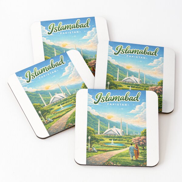Item preview, Sunset Romance at Faisal Mosque and Margalla Hills, Islamabad, Pakistan designed and sold by Places On Earth.