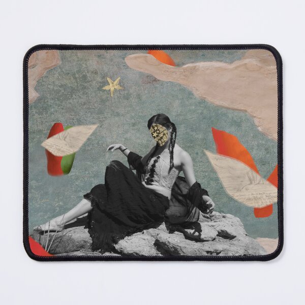 Item preview, Astro woman: Collage Portrait designed and sold by Collage Obscurities.