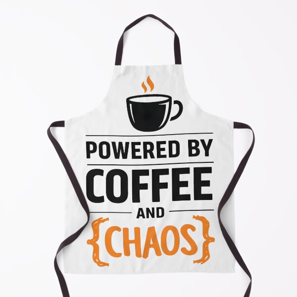 Item preview, Powered by Coffee and Chaos designed and sold by Frog Level Treasures.